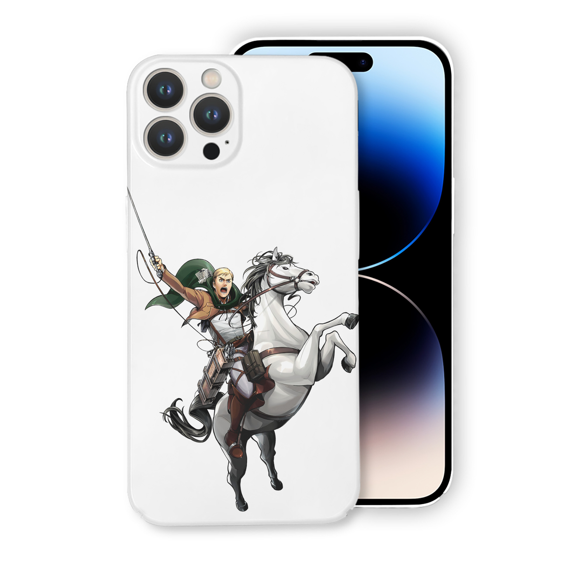 （画像用） 進撃の巨人 エルヴィン・スミス Attack on Titan Erwin Smith 【iPhone 14シリーズ対応】ハードケース